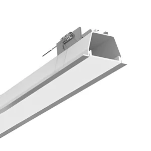 Perfil De Embutir Aluminio Branco 300cm Para Fita De Led Fit40