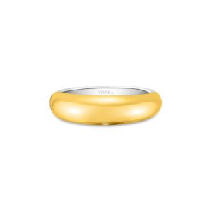 Anel Mykonos em Prata 925 e Ouro Amarelo 18k