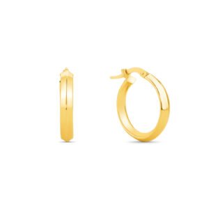 Argola Oca em Ouro Amarelo 18k