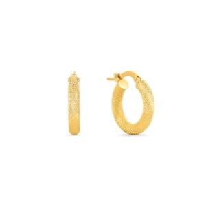 Argola Oca em Ouro Amarelo 18k