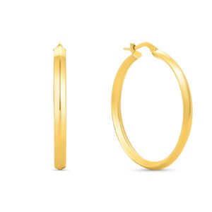 Argola Oca em Ouro Amarelo 18k