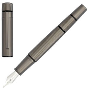 Caneta Hugo Boss Metal Cinza Escuro Hsf4852d