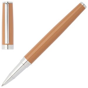 Caneta Hugo Boss Aço Caramelo/prata Hsn2545z