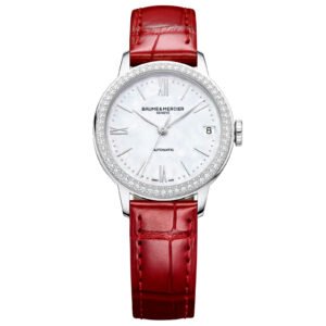 Relógio Baume & Mercier Classima Feminino Couro Vermelha