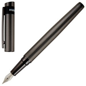 Caneta Hugo Boss Metal Cinzaz Escuro Hsw3672d