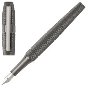 Caneta Hugo Boss Metal Cinza Escuro Hsh4982d