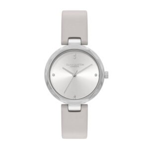 Relógio Olivia Burton Feminino Couro Cinza 24000262