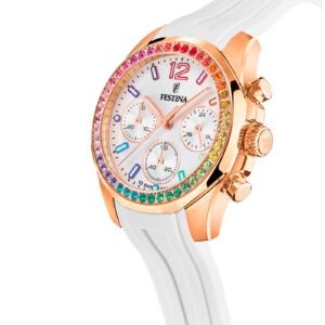 Relógio Festina Feminino Borracha Branco