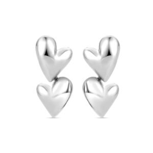 Brinco Life Galaxy II Corações em Prata 925