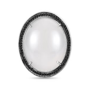 Anel Elegance em Prata 925 com Pedra Branca