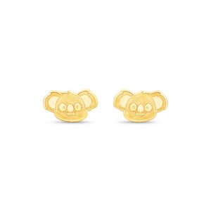 Brinco Baby Coala em Ouro Amarelo 18k