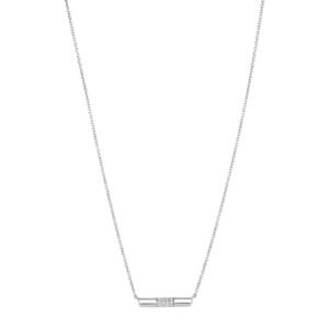 Colar Life Shine em Prata 925 com Pedras Incolores, 45cm