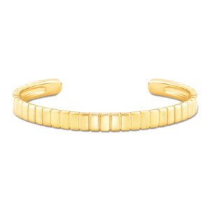 Pulseira Life Textura em Prata 925 com Banho de Ouro Amarelo 18k