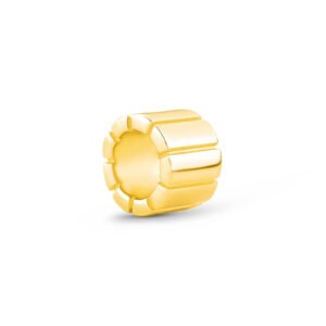 Pingente Life Textura em Prata 925 com Banho de Ouro Amarelo 18k