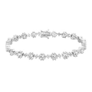 Pulseira Life Shine II em Prata 925 com Pedras Incolores