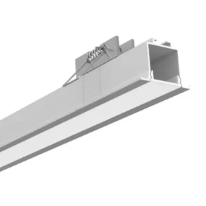 Perfil De Embutir Aluminio Branco Para Fita Led 2,5m Fit25