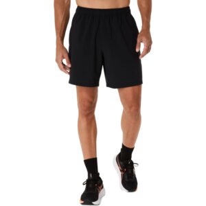 Shorts ASICS Spiral Embroidery Woven 7In - Masculino - Preto