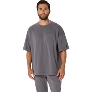 Camiseta ASICS Heavy Weight Relaxed Pocket - Masculino - Cinza