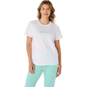 Camiseta ASICS Training Core Logo - Feminino - Branco