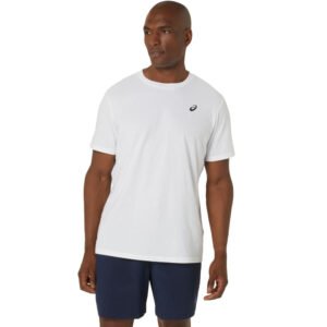 Camiseta ASICS Spiral Embroidery - Masculino - Branco