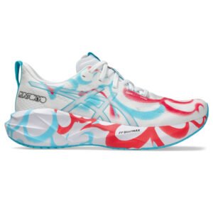 Tênis ASICS Novablast 5 Tokyo - Masculino - Branco/Azul