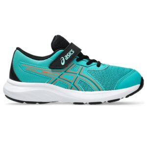 Tênis ASICS Contend 9 PS - Infantil - Verde/Preto