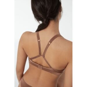 Sutiã Triângulo Lara Em Microfibra Ultralight - Marrom