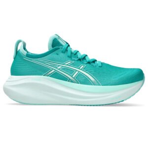 Tênis ASICS GEL-Nimbus 27 - Feminino - Verde/Azul