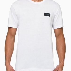 Camiseta Masculina Retângulo Calvin Klein Jeans - Branco Camiseta Masculina Retângulo Calvin Klein Jeans Branco Ggg