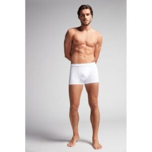 Boxer De Algodão Supima - Branco