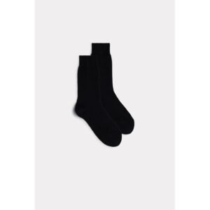 Meias Curtas Em Algodão Quente - Preto