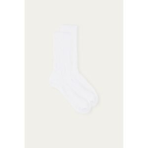 Meias Curtas Em Algodão Turco - Branco - U