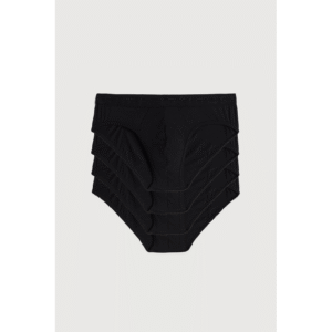 Kit 4 Cuecas Slip Em Microfibra Com Logotipo *Por 66,75 Cada* - Preto