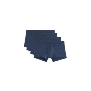 Kit 4 Cuecas Boxer De Algodão Supima *Por 59,25 Cada* – Azul