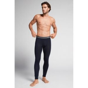 Calça Em Lã Merino - Azul