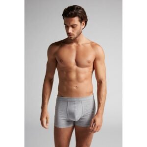 Boxer De Algodão Supima - Cinza