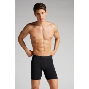 Cueca Shorts Em Microfibra - Preto