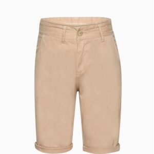 Bermuda Infantil Color Chino Barra Virada Calvin Klein - Caqui Medio Bermuda Infantil Color Chino Barra Virada Calvin Klein Caqui Medio 2
