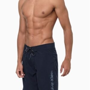 Bermuda Praia Masculina Logo Lateral Calvin Klein Swimwear - Azul Marinho Bermuda Praia Masculina Logo Lateral Calvin Klein Swimwear Azul Marinho m