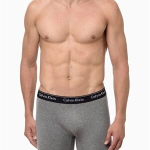 Underwear Boxer Básica Elástico Com Logo Cueca Calvin Klein - Grafite Underwear Boxer Básica Elástico Com Logo Cueca Calvin Klein Grafite s