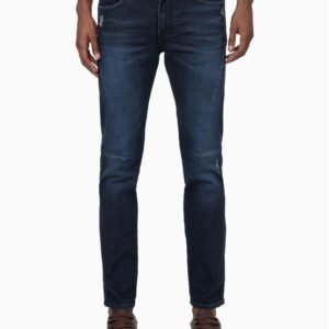 Calça Jeans Masculina Super Skinny Recortes Calvin Klein Jeans - Marinho Calça Jeans Masculina Super Skinny Recortes Calvin Klein Jeans Marinho 40