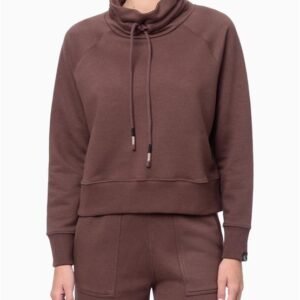 Casaco Feminino Gola Alta Cargo Calvin Klein Jeans - Marrom Casaco Feminino Gola Alta Cargo Calvin Klein Jeans Marrom Pp