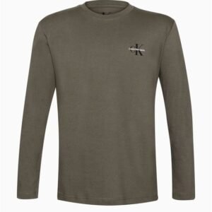 Camiseta Menino Manga Longa Logo Re Issue Calvin Klein Jeans - Militar Camiseta Menino Manga Longa Logo Re Issue Calvin Klein Jeans Militar 6