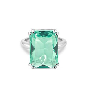 Anel Life Royal em Prata 925 com Pedra Verde