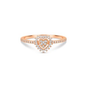 Anel Spot em Ouro Rosé 18k com Diamantes
