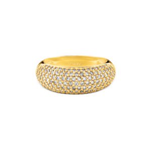 Anel Lumiere em Ouro Amarelo 18k com Diamantes