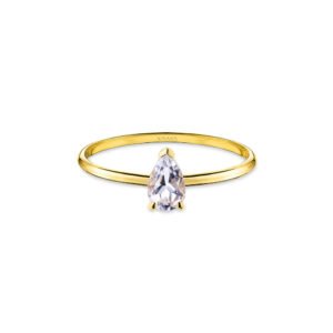 Anel Cores em Ouro Amarelo 18k com Topázio