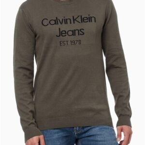 Suéter Masculino Tricot Gola Careca - Militar Suéter Masculino Tricot Gola Careca Militar p