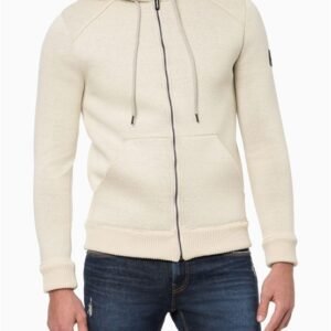 Tricot Masculino Dublado Com Capuz - Areia Tricot Masculino Dublado Com Capuz Areia Ggg
