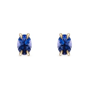 Brinco Essenza em Ouro Champanhe 18k com Iolitas